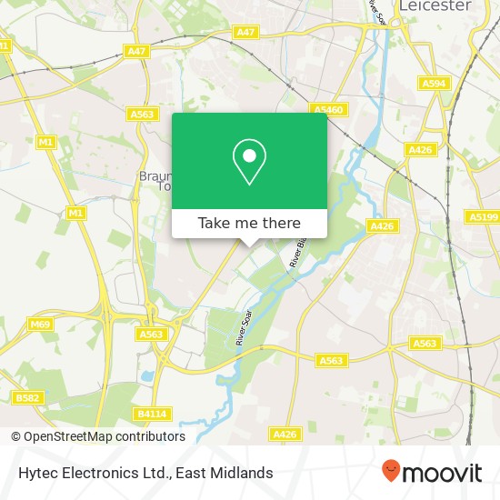 Hytec Electronics Ltd. map