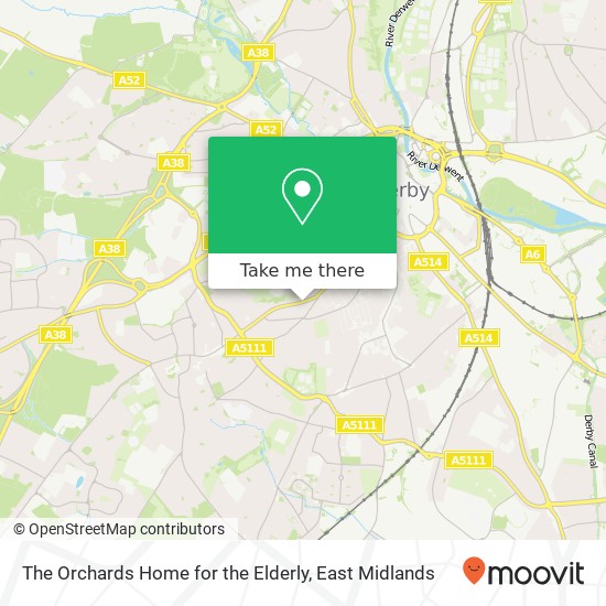 The Orchards Home for the Elderly map