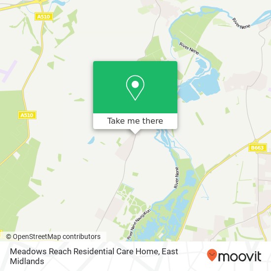 Meadows Reach Residential Care Home map