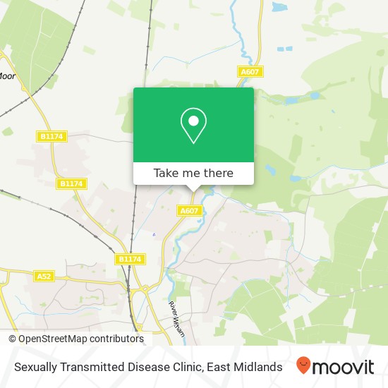 Sexually Transmitted Disease Clinic map
