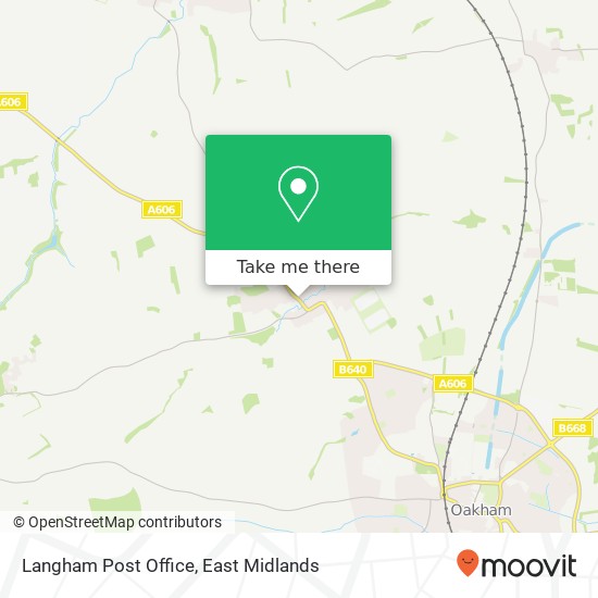 Langham Post Office map