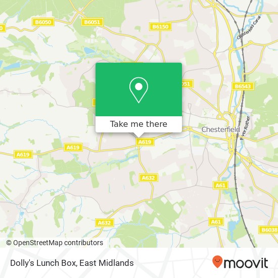 Dolly's Lunch Box map