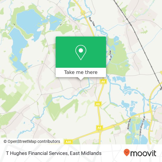 T Hughes Financial Services map