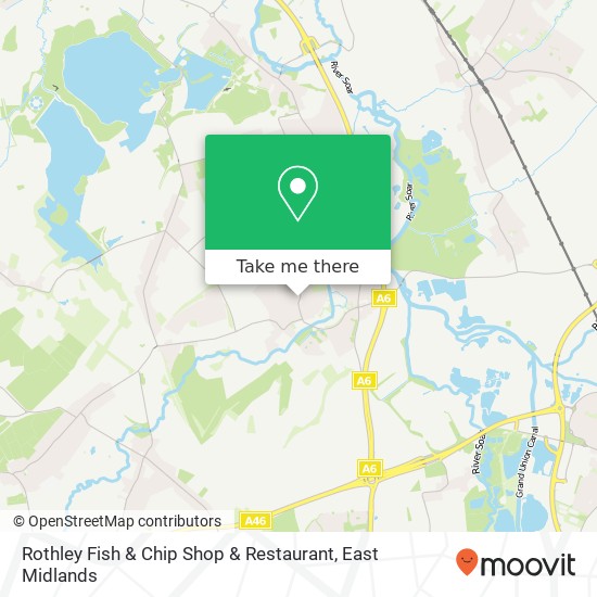 Rothley Fish & Chip Shop & Restaurant map