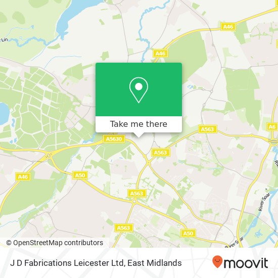 J D Fabrications Leicester Ltd map