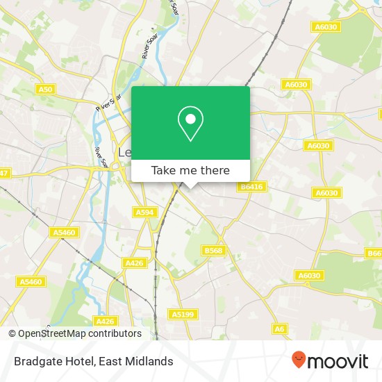Bradgate Hotel map