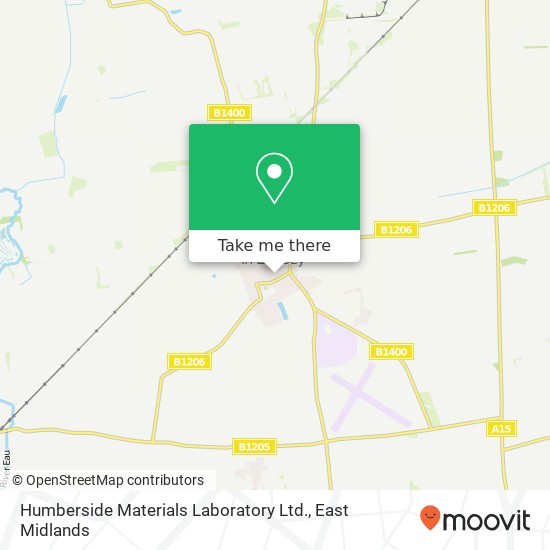 Humberside Materials Laboratory Ltd. map