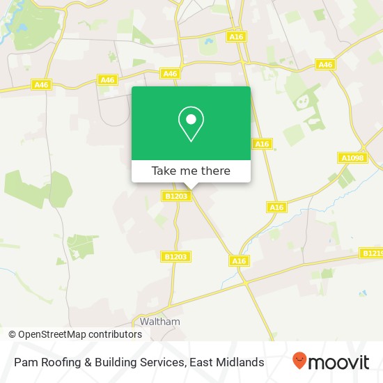 Pam Roofing & Building Services map