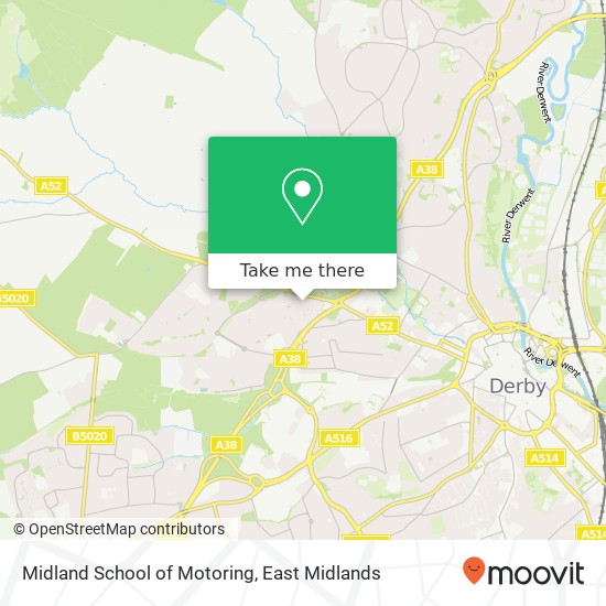 Midland School of Motoring map
