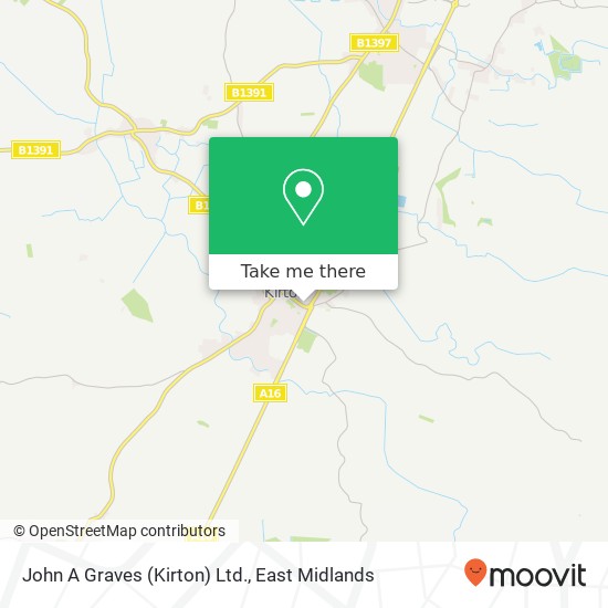 John A Graves (Kirton) Ltd. map