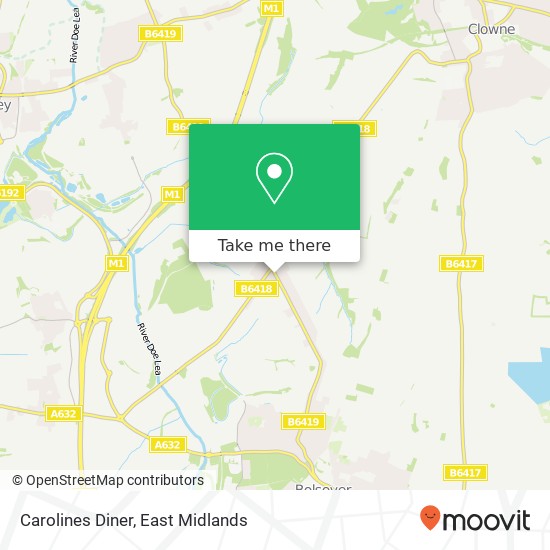 Carolines Diner map