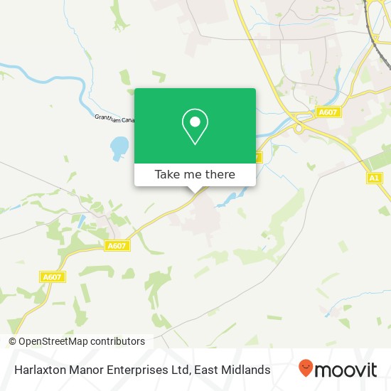 Harlaxton Manor Enterprises Ltd map