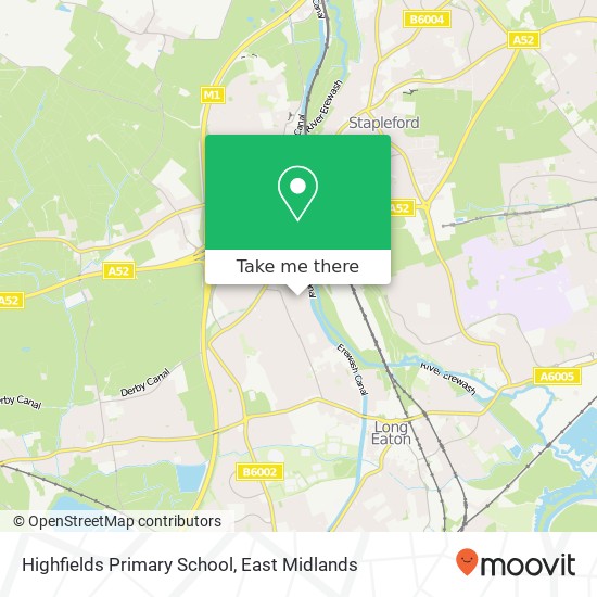 Highfields Primary School map