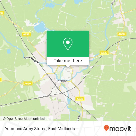 Yeomans Army Stores map