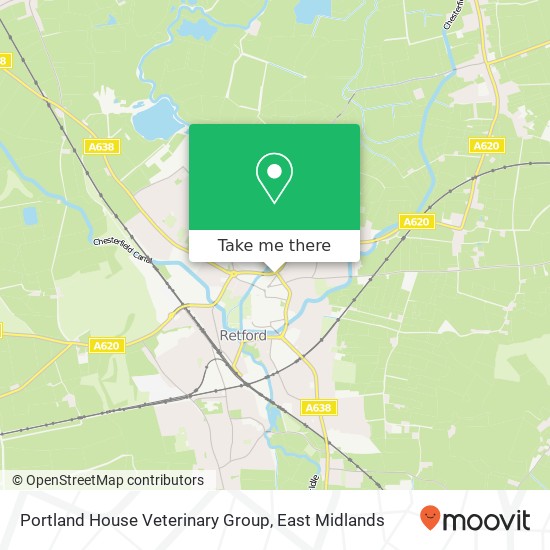 Portland House Veterinary Group map