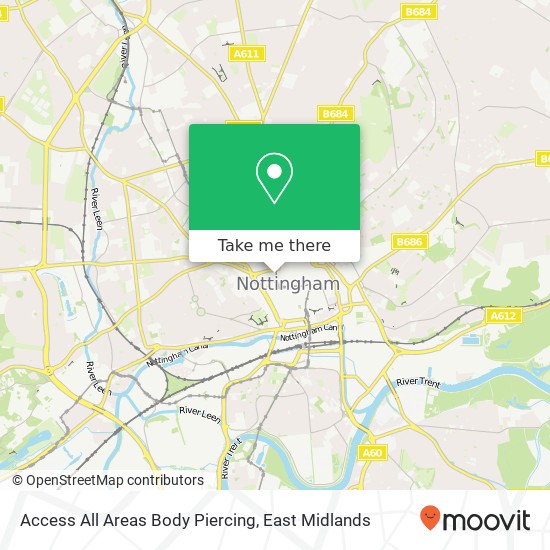 Access All Areas Body Piercing map