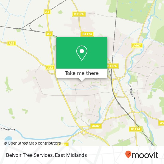 Belvoir Tree Services map