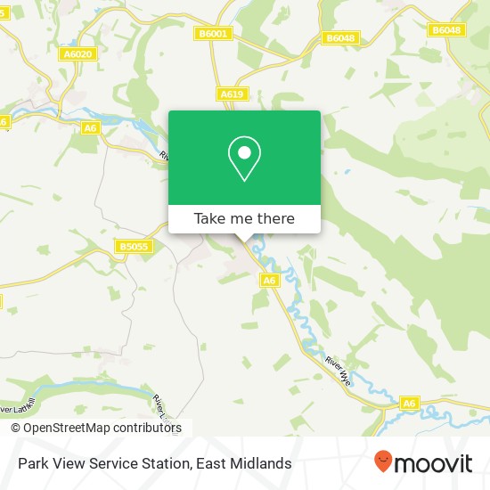 Park View Service Station map