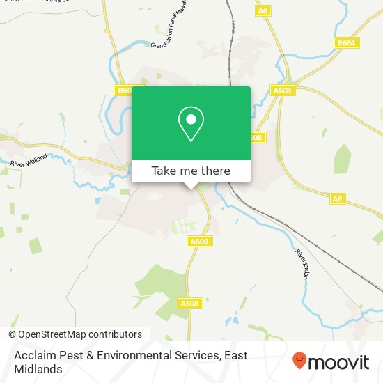 Acclaim Pest & Environmental Services map