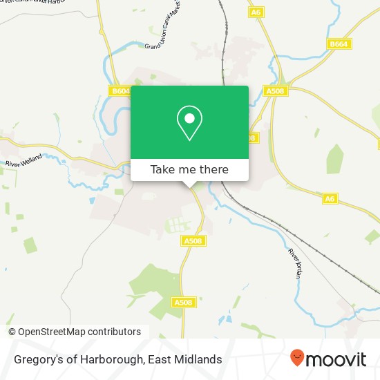 Gregory's of Harborough map
