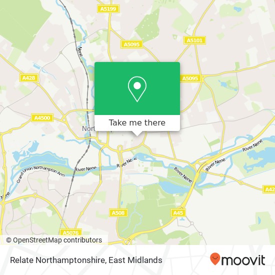 Relate Northamptonshire map
