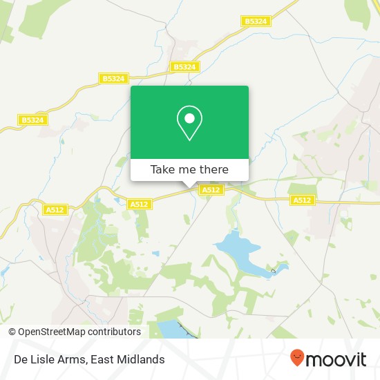 De Lisle Arms map