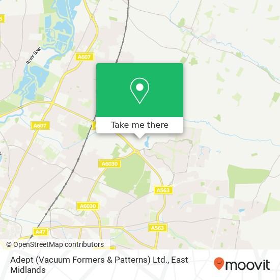 Adept (Vacuum Formers & Patterns) Ltd. map