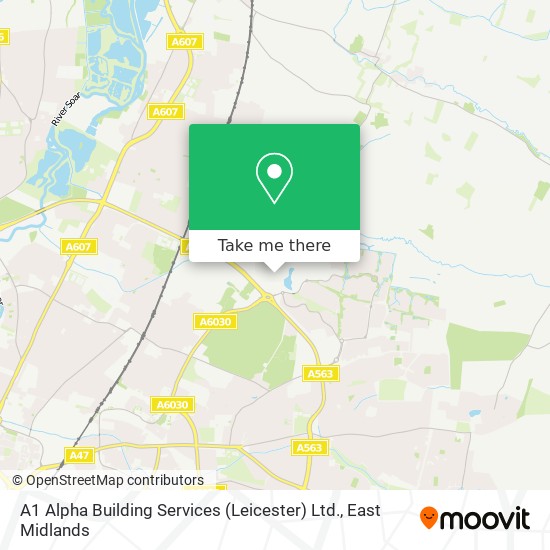 A1 Alpha Building Services (Leicester) Ltd. map