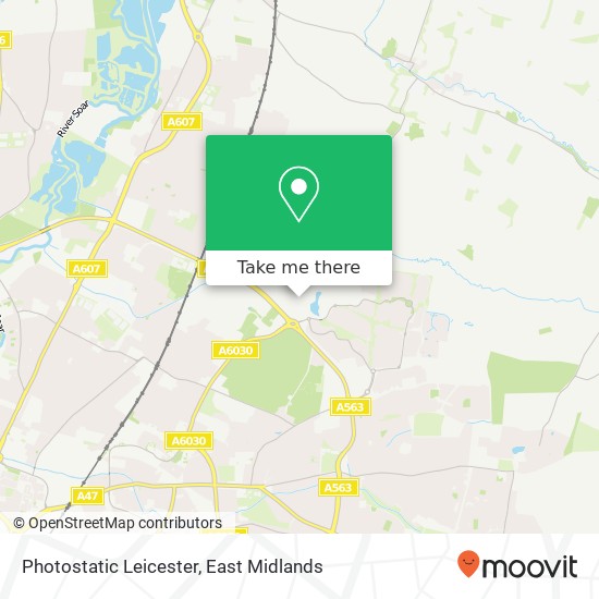 Photostatic Leicester map