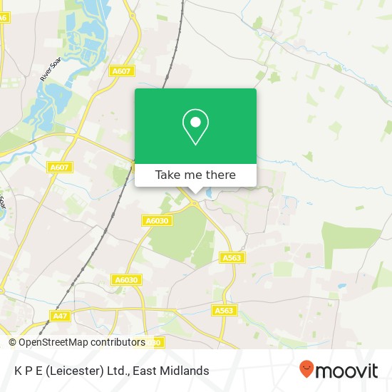 K P E (Leicester) Ltd. map