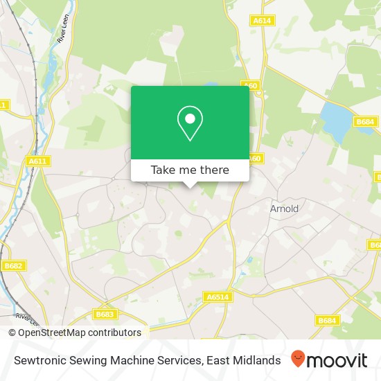 Sewtronic Sewing Machine Services map