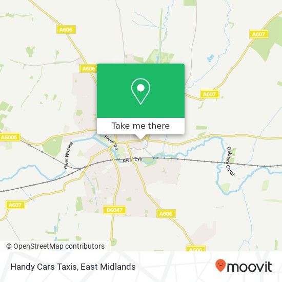 Handy Cars Taxis map
