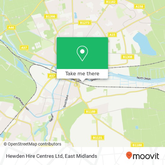 Hewden Hire Centres Ltd map