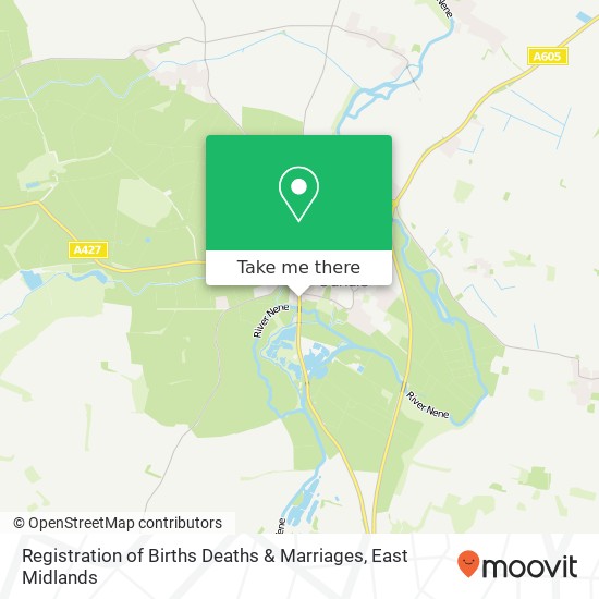 Registration of Births Deaths & Marriages map