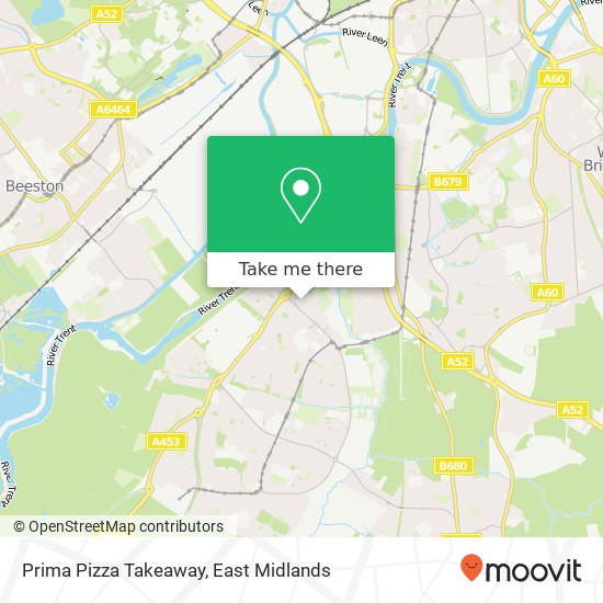 Prima Pizza Takeaway map
