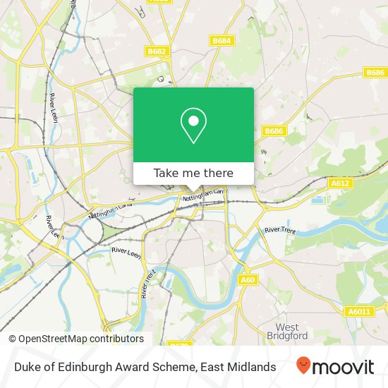 Duke of Edinburgh Award Scheme map