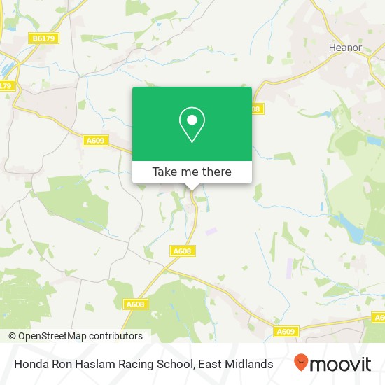 Honda Ron Haslam Racing School map