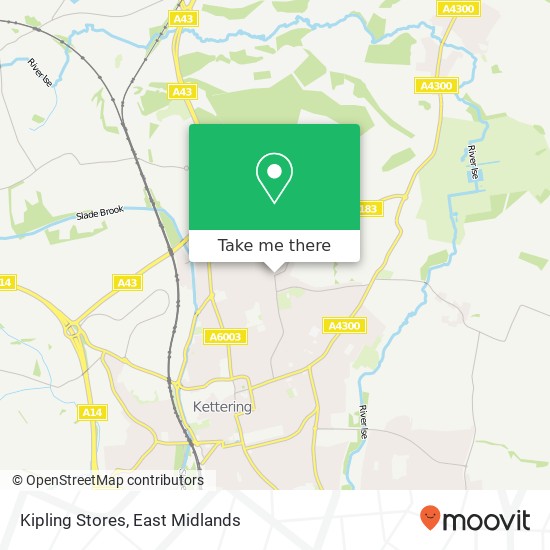 Kipling Stores map
