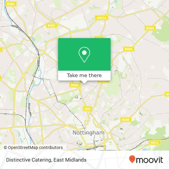 Distinctive Catering map