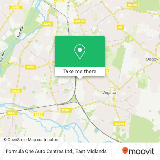 Formula One Auto Centres Ltd. map