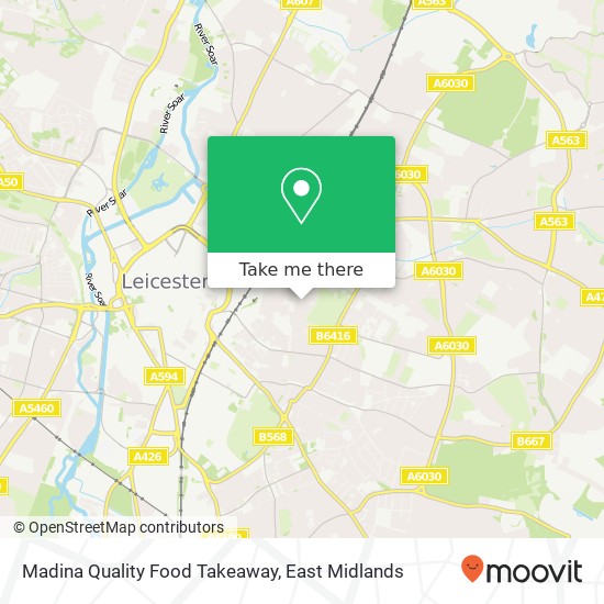 Madina Quality Food Takeaway map