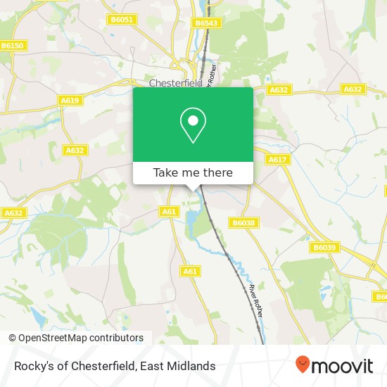 Rocky's of Chesterfield map