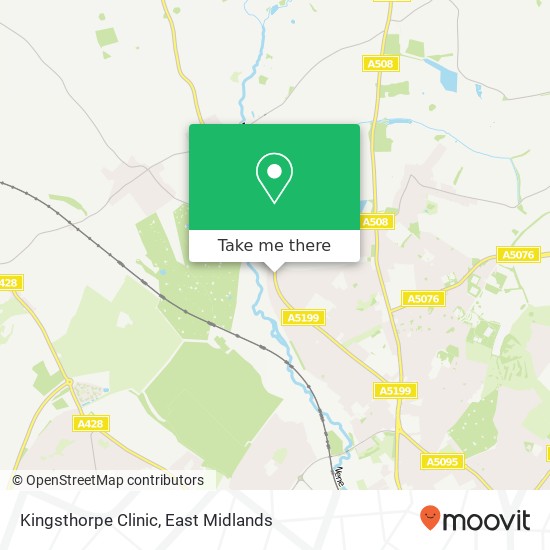 Kingsthorpe Clinic map