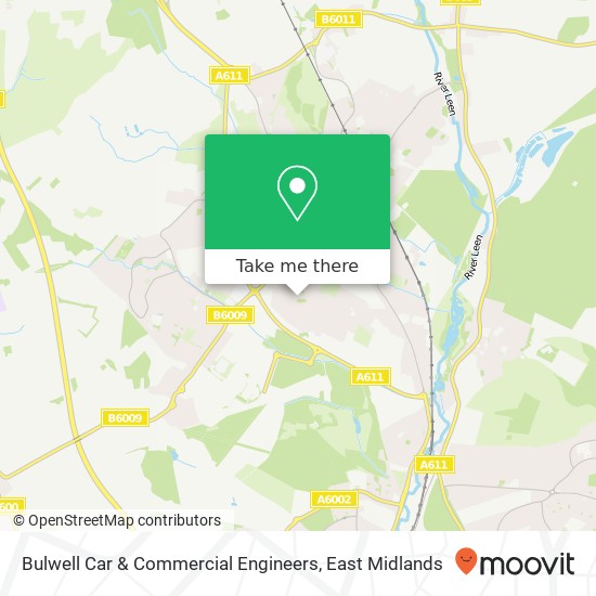 Bulwell Car & Commercial Engineers map