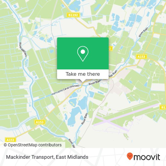 Mackinder Transport map