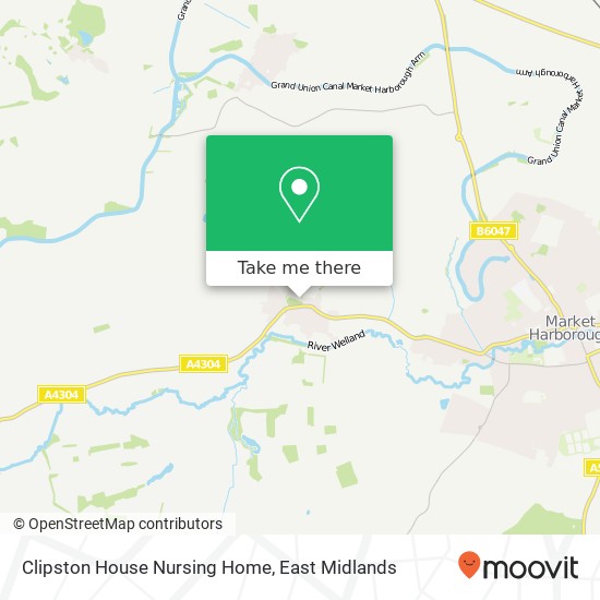 Clipston House Nursing Home map