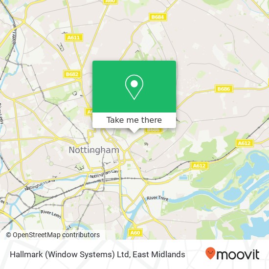 Hallmark (Window Systems) Ltd map