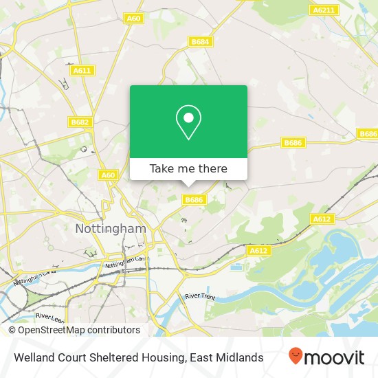 Welland Court Sheltered Housing map