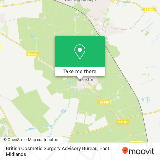 British Cosmetic Surgery Advisory Bureau map