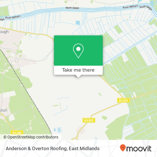 Anderson & Overton Roofing map